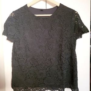 Black lace top